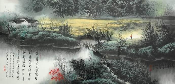国画，江南水乡