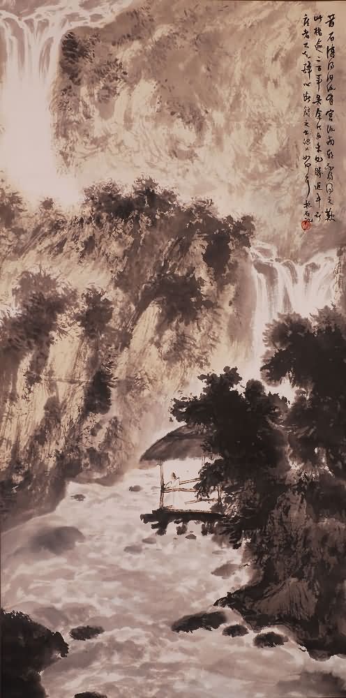 傅抱石(1904～1965),汉族,江西省新余县人.我国著名画家,国画大师.
