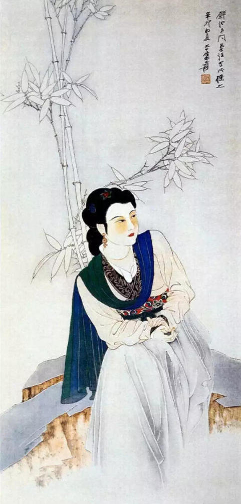 张大千仕女画