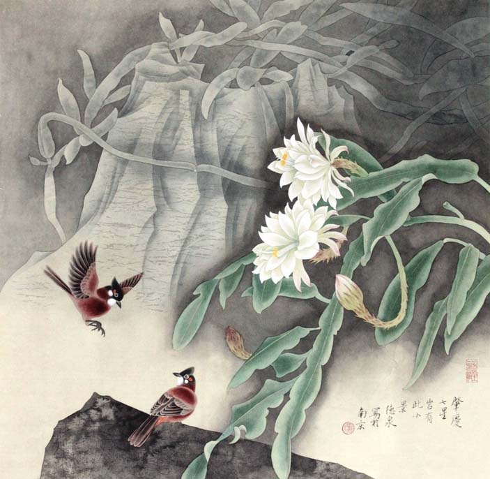 笔下昙花