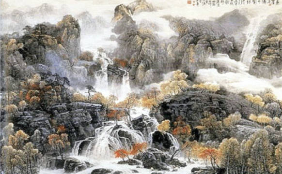 王中年山水画