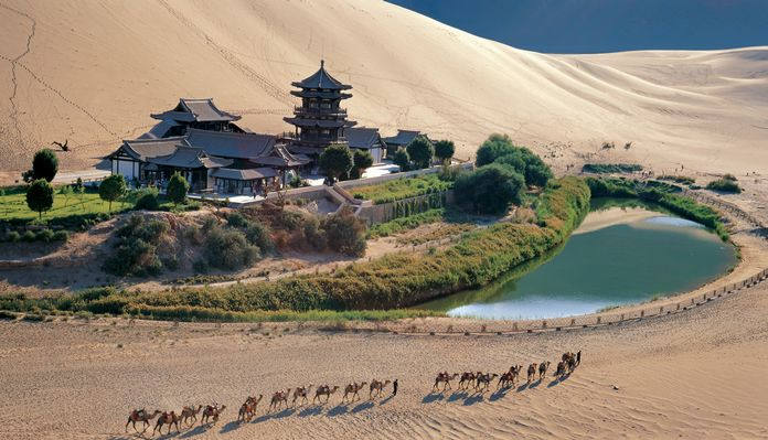 敦煌鸣沙山·月牙泉景彩