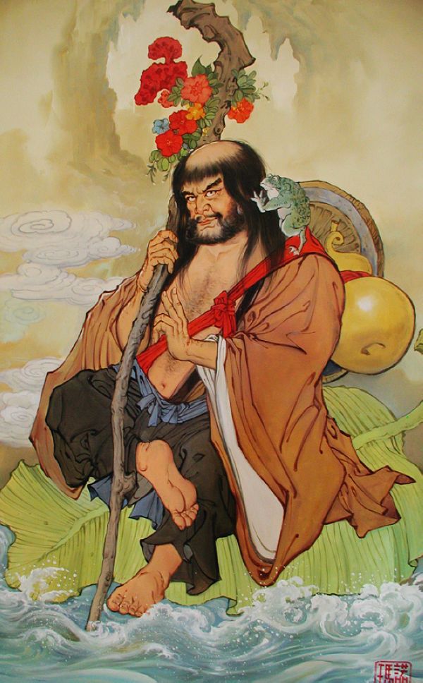八仙人物图