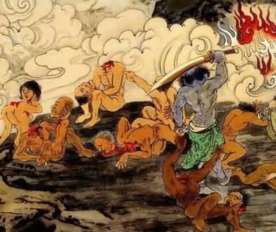 过完奈何桥便可通往六个去处,即是进入六道轮回:天人道,修罗道,人道