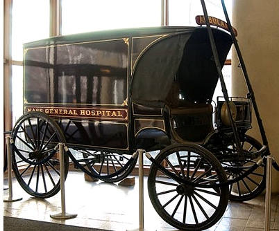 1888年救护车粉红色驿站马车殡仪车,巴塞罗那博物馆阿兰胡埃斯宫博物