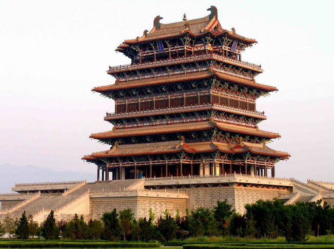 鹳雀楼景色