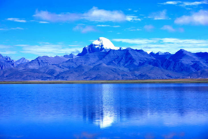西藏神山圣湖景色