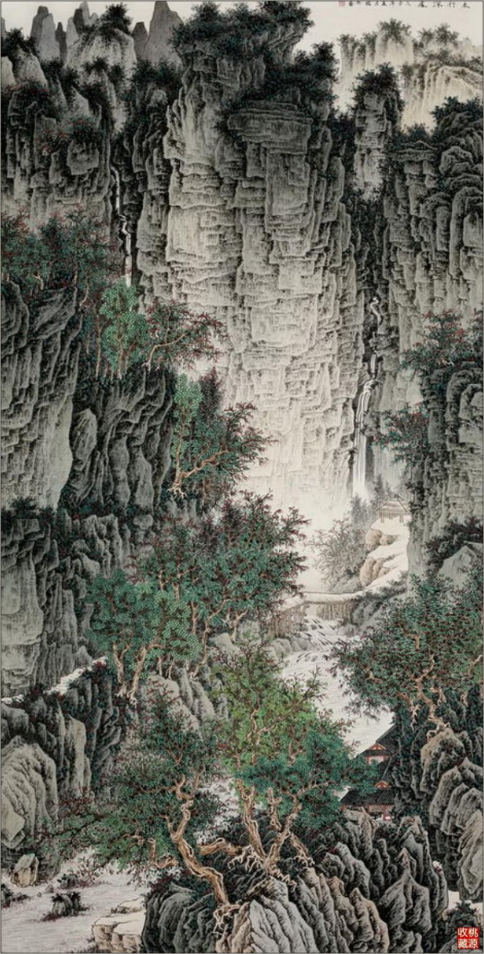 工笔风景,工笔建筑,工笔山水_大山谷图库