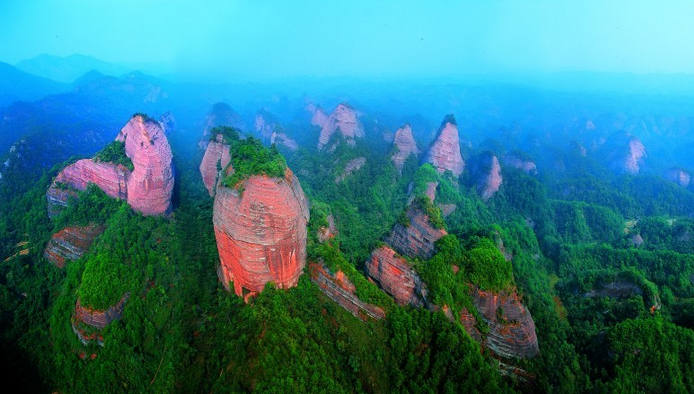 湖南通道萬佛山雲景