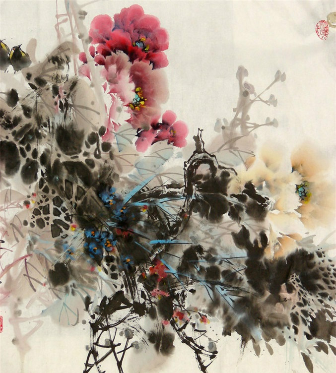 写意牡丹画