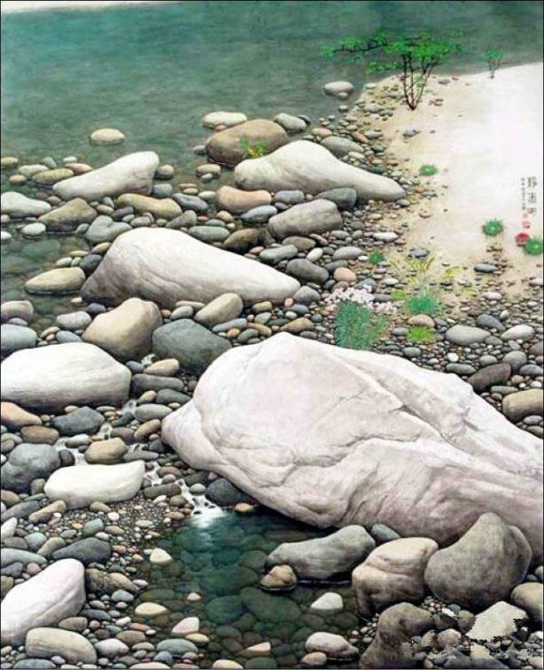 卵石情怀画