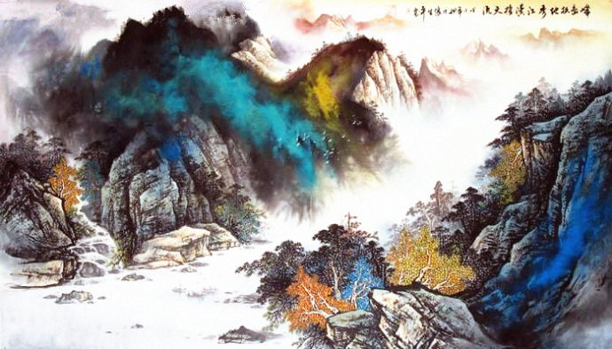 彩墨山水