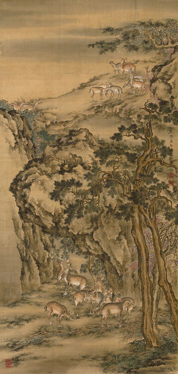 清代画家沈铨画作