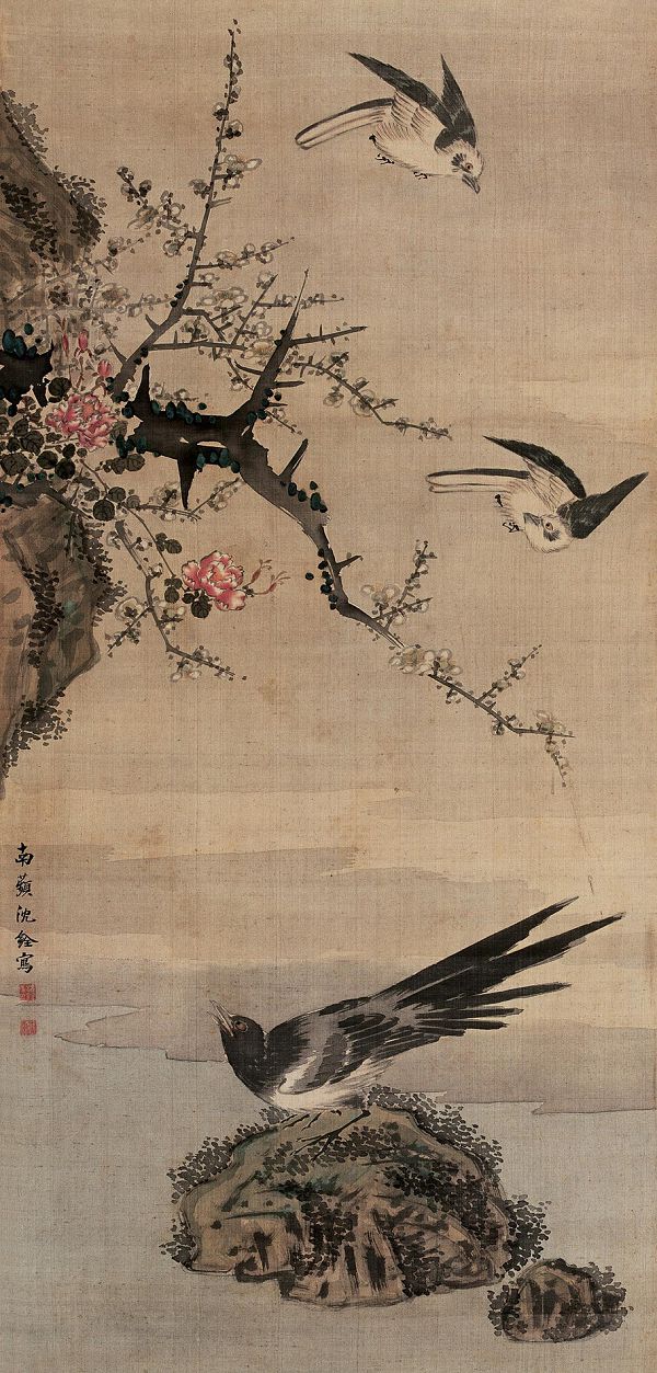 清代画家沈铨画作